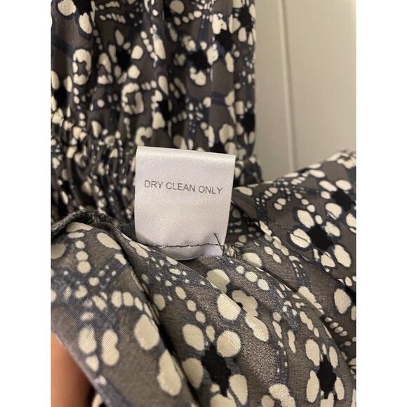 Ulla Johnson Gray Floral Midi Dress Sleeveless Casual Wedding Party Size 2 Silk - Picture 11 of 15